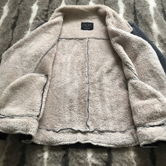 LOVE TREE gray with faux fur jacket - Picture 5 of 8